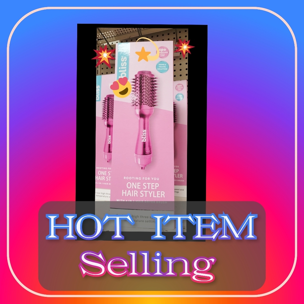Bliss Hair Dryer Brush - One Step Styling Thermal Blowout Brush Hair Dryer -